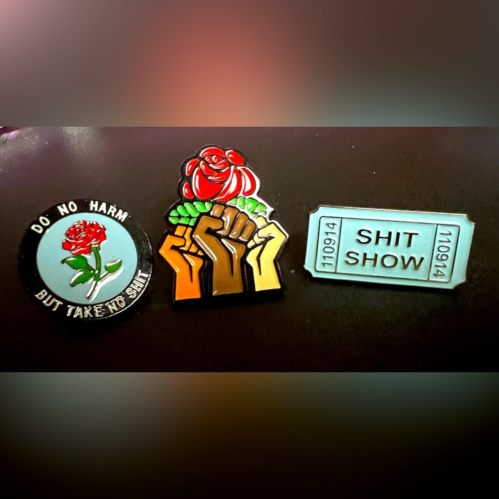 Set of 3 vocal/opinionated pins 😊